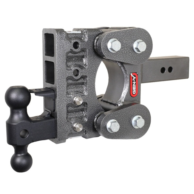 GEN-Y Hitch Gen-Y The Boss Torsion-Flex 2.5in Shank 5in Drop 16K Hitch w/GH-051 Dual-Ball/GH-032 Pintle Lock