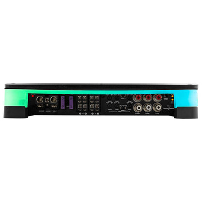 DS18 4-Channel Amp Stereo Full-Range 4 x 180 Watts RMS/4ohm Flush Mount w/ LED Lights
