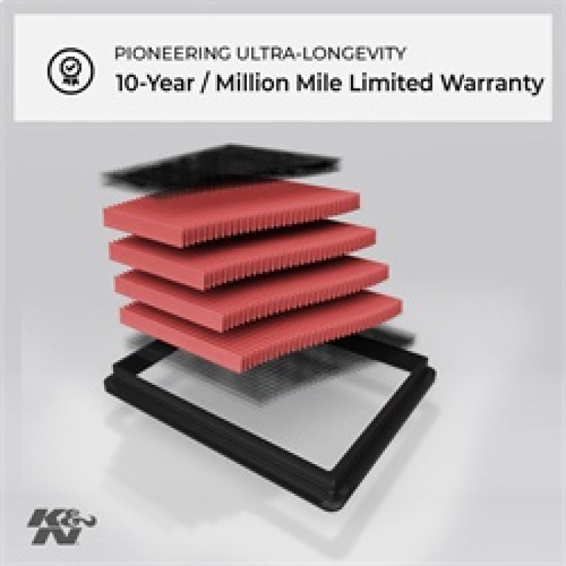 K&N Engineering K&N 08-11 Lexus IS F 5.0L Drop In Air Filter