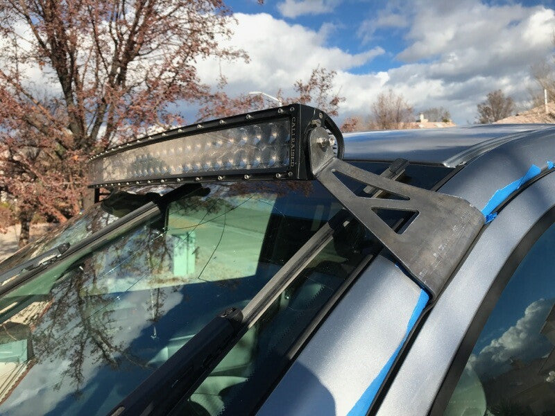 Cali Raised LED Cali Raised 2007-2021 Toyota Tundra 52 Curved Led Light Bar Roof Brackets Kit - W/5D Optic Osram 5