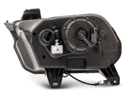 Raxiom 10-12 Ford Mustang LED Projector Headlights SEQL Turn Signals- Black Housing (Clear Lens)