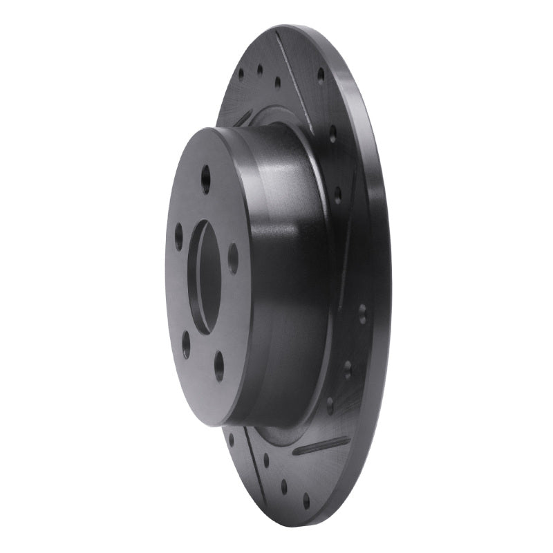 R1 Concepts R1 18-23 Ford Transit CONNECT Rear Right Drilled & Slotted Black Brake Rotor