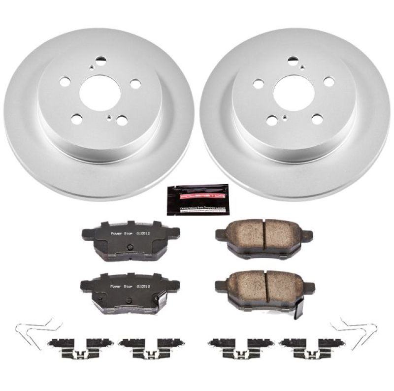 PowerStop Power Stop 11-17 Lexus CT200h Rear Z17 Evolution Geomet Coated Brake Kit
