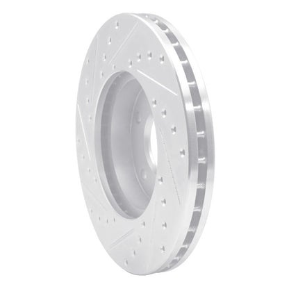 R1 Concepts R1 90-97 Infiniti Q45 Front Right Drilled & Slotted Silver Brake Rotor
