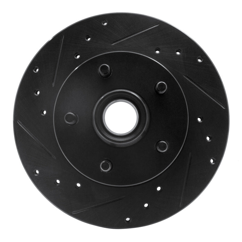 R1 Concepts R1 95-97 Ford Ranger (USA/Canada) Front Left Drilled & Slotted Black Brake Rotor