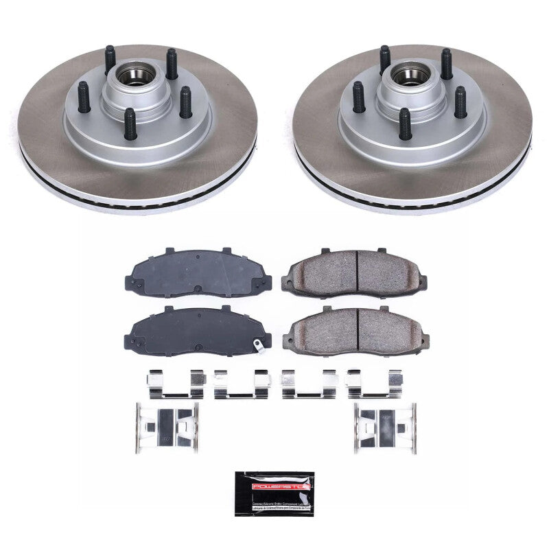 PowerStop Power Stop 2002 Lincoln Blackwood Front Semi-Coated Rotor Kit