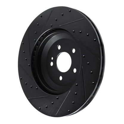 R1 Concepts R1 17-23 Mercedes-Benz E450 Rear Right Drilled & Slotted Black Brake Rotor