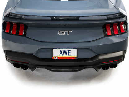 AWE Tuning AWE 2024 Ford Mustang GT Fastback S650 RWD Track Edition Cat-Back Exhaust w/ Quad Diamond Black Tips