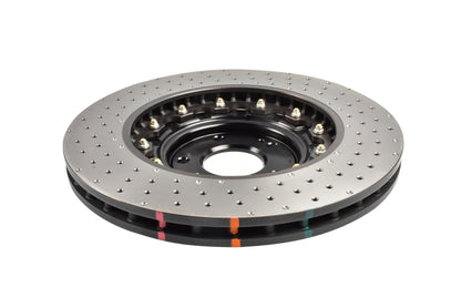 DBA 22-23 Hyundai Kona N Front 5000 Series 2-Piece Drilled Rotor w/Black Hat