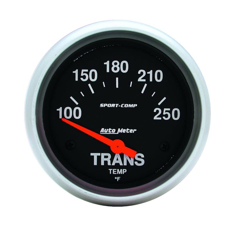 Autometer Sport-Comp 2-5/8in 100-250 Degrees (F) Electric Transmission Temp Gauge