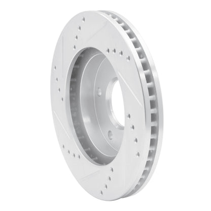 R1 Concepts R1 1997-2005 Chevrolet S10 Front Right Drilled & Slotted Silver Brake Rotor