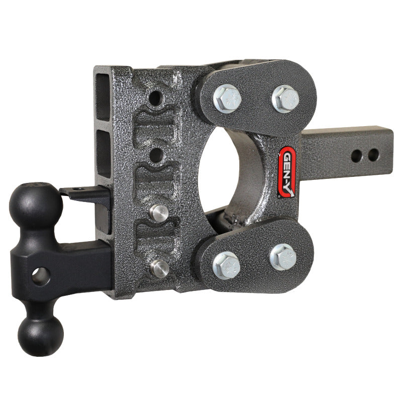 GEN-Y Hitch Gen-Y The Boss Torsion-Flex 2.5in Shank 5in Drop 10K Hitch w/GH-031 Dual-Ball/GH-032 Pintle Lock