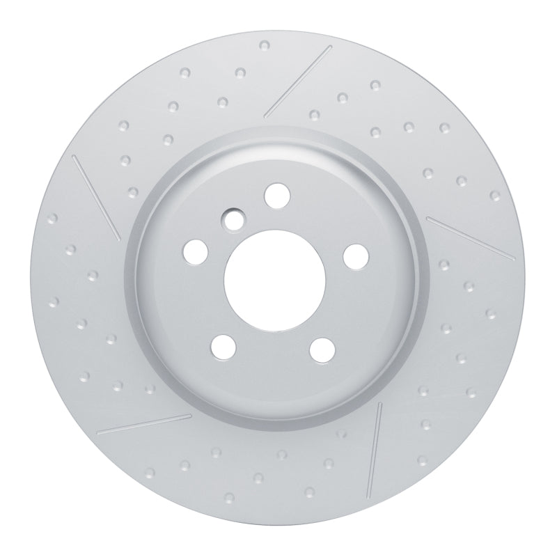 DFC 20-25 BMW M440i Left Rear GeoSPEC Coated Rotor - Dimpled and Slotted