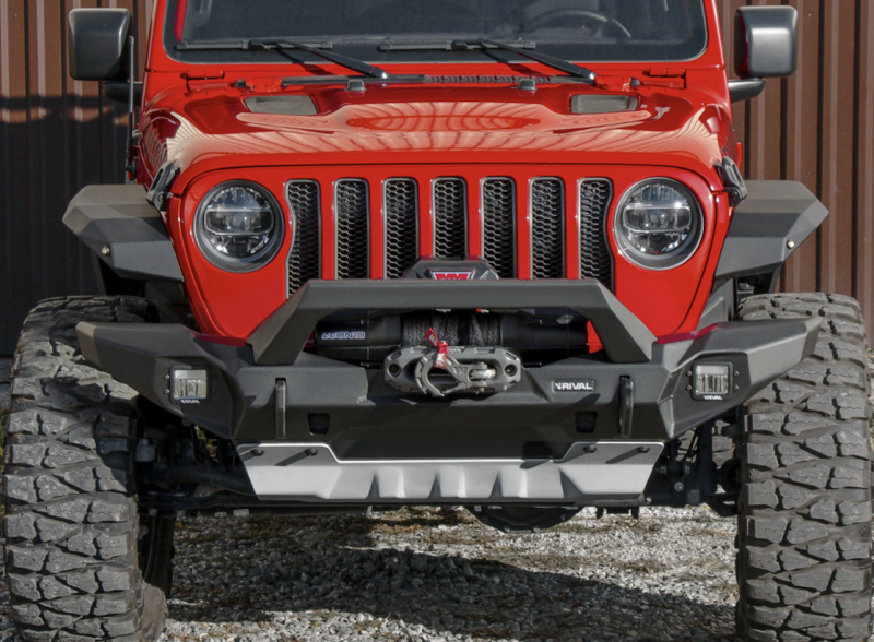 Rival 4x4 Rival 2018-2026 Jeep Wrangler JL 2020-2026 Jeep Gladiator Front Full-Width Aluminum Bumper