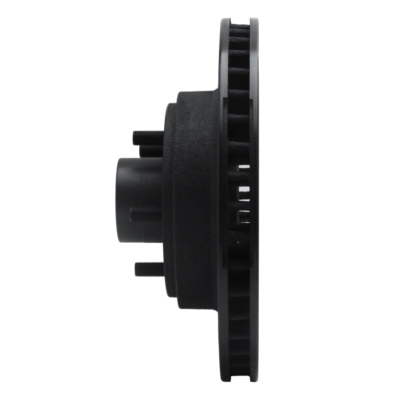 R1 Concepts R1 70-72 Ford Galaxie 500 Front Left Drilled & Slotted Black Brake Rotor