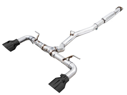 AWE Tuning Subaru BRZ / Toyota GR86 / Toyota 86 Track Edition Cat-Back Exhaust- Diamond Black Tips