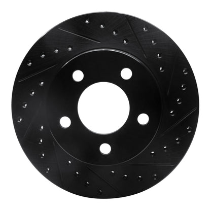 R1 Concepts R1 80-89 American Motors Eagle Front Right Drilled & Slotted Black Brake Rotor