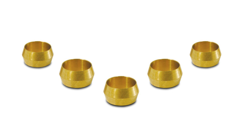 Vibrant Brass Olive Inserts 3/8in - Pack of 5