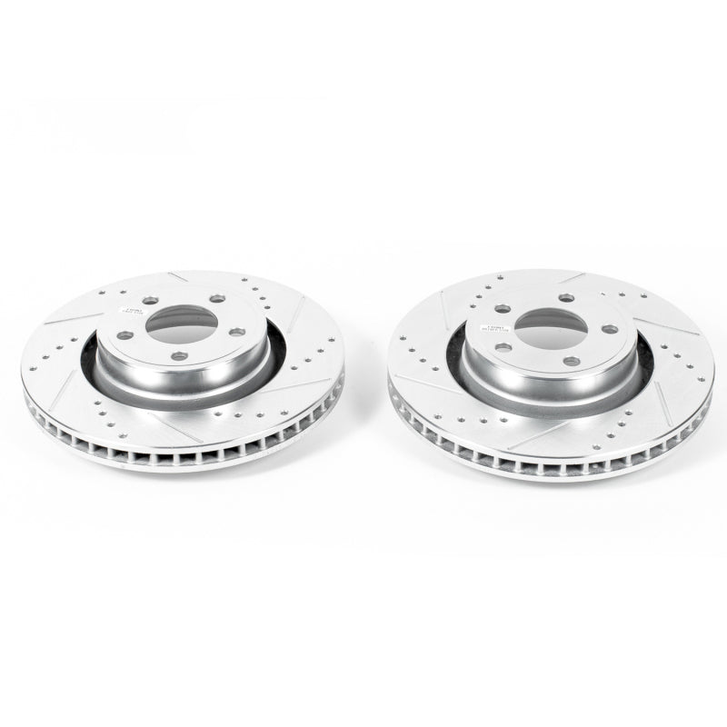 PowerStop Power Stop 15-19 Ford Mustang Front Evolution Drilled & Slotted Rotors - Pair