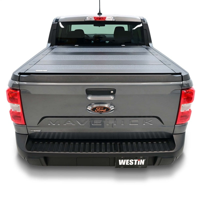 Westin 22-26 Ford Maverick 4WD 4ft. 6in. Bed Hard Tri-Fold Tonneau Cover - Black