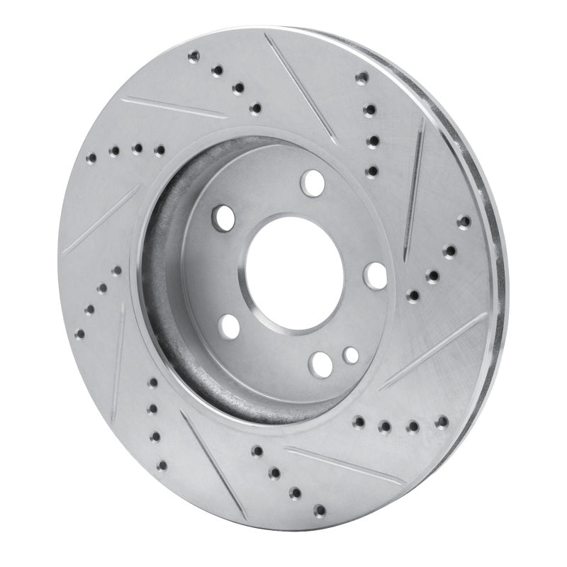 R1 Concepts R1 06-11 Mercedes-Benz B200 Front Left Drilled & Slotted Silver Brake Rotor