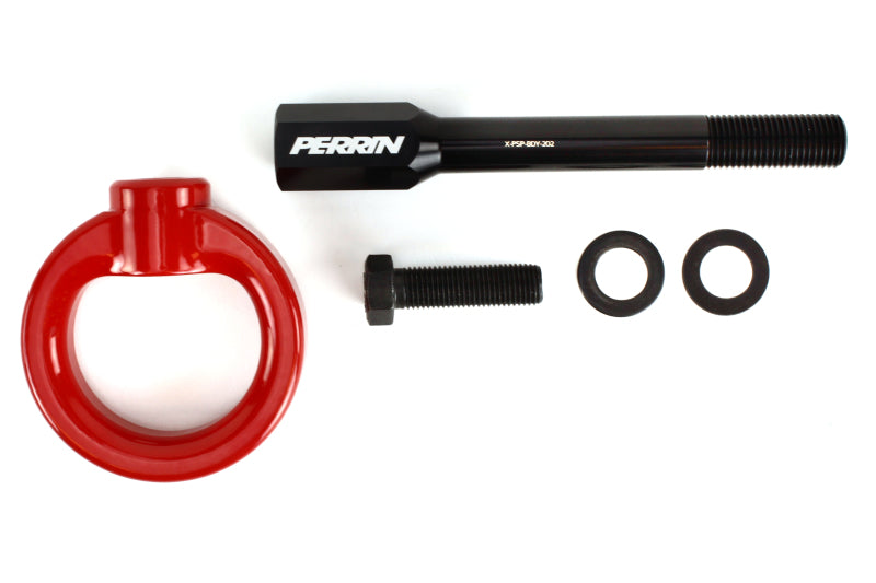 Perrin Performance PERRIN 02-07 Subaru WRX/STI Tow Hook Kit (Front) - Red