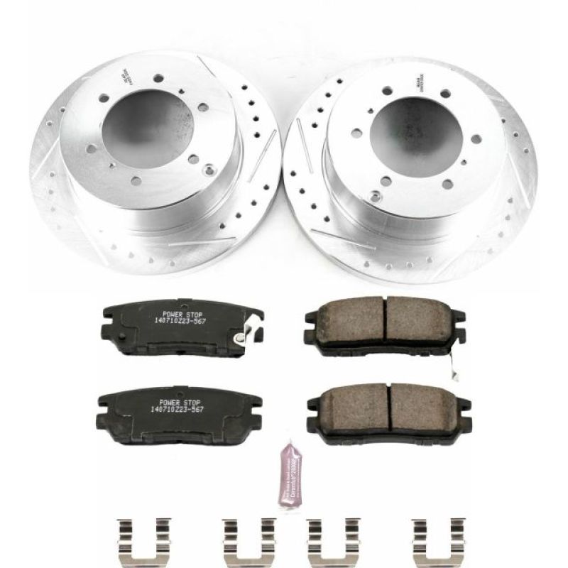 PowerStop Power Stop 91-00 Mitsubishi Montero Rear Z23 Evolution Sport Brake Kit