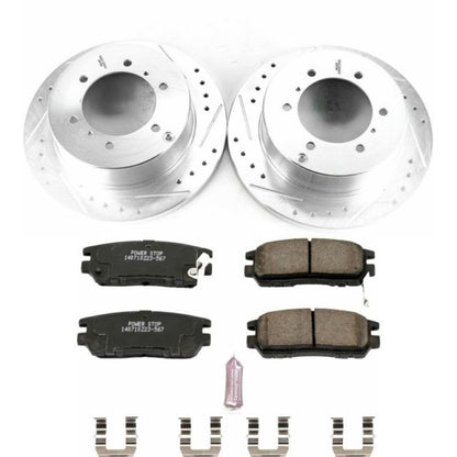 PowerStop Power Stop 91-00 Mitsubishi Montero Rear Z23 Evolution Sport Brake Kit