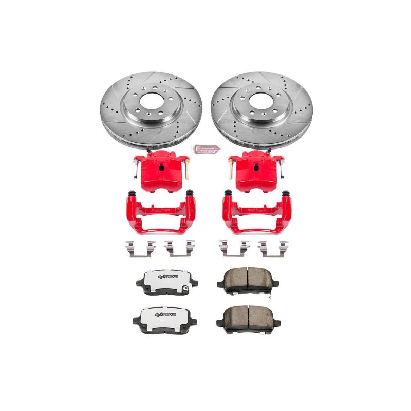 PowerStop Power Stop 06-09 Pontiac Solstice Front Z26 Street Warrior Brake Kit w/Calipers