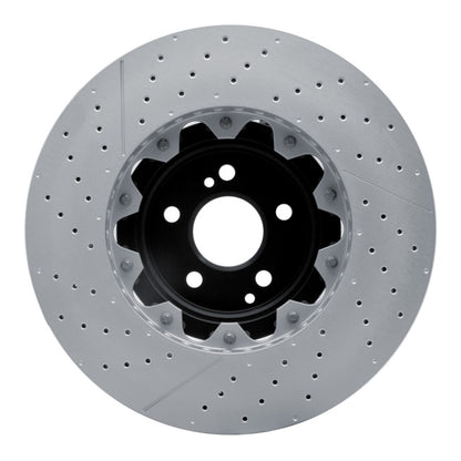 DFC 07-25 Mercedes-Benz E63 AMG Front Drilled and Slotted Hi-Carbon Alloy Geomet Coated Rotor