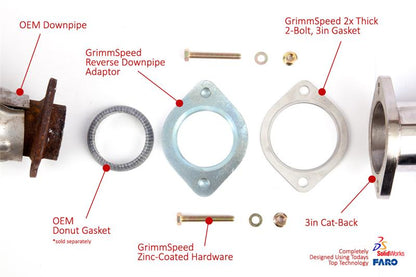 GrimmSpeed Subaru Downpipe to 3in Catback Adapter