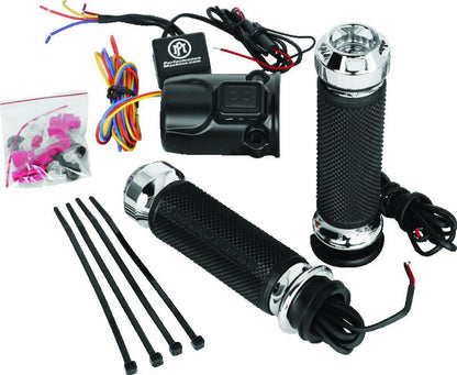 Performance Machine FLTRX TBW Heated Grips Apex - Chrome