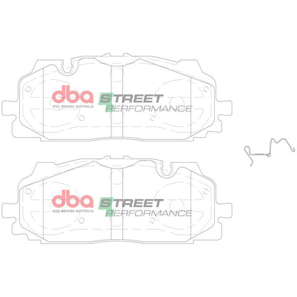 DBA 19-21 Audi A8 Quattro (w/375mm Front Rotor) Front SP Performance Brake Pads