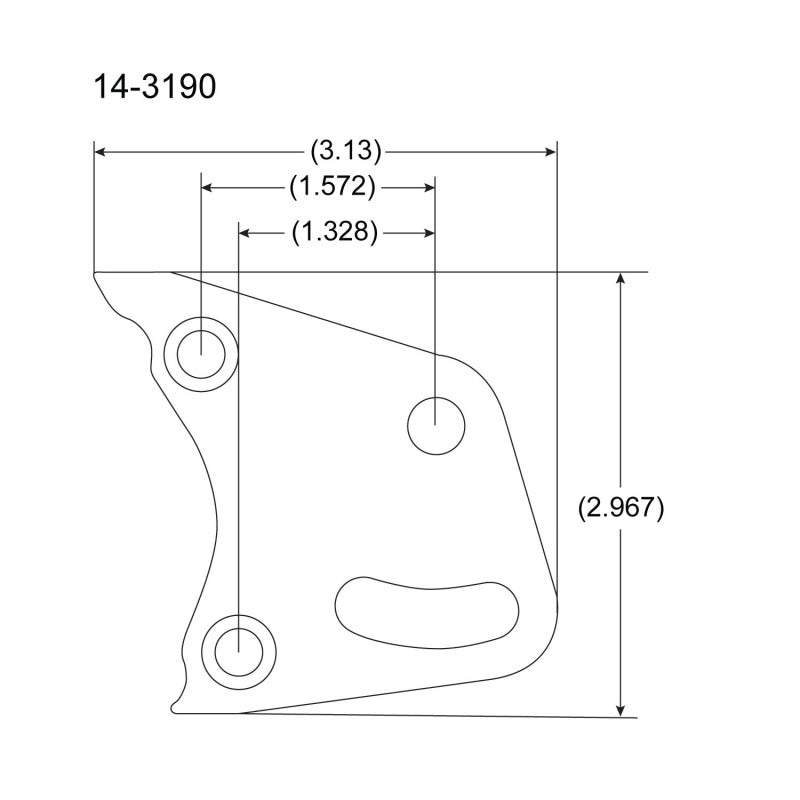 Peterson Fluid Systems Bear Claw Mount Blade - Left Side