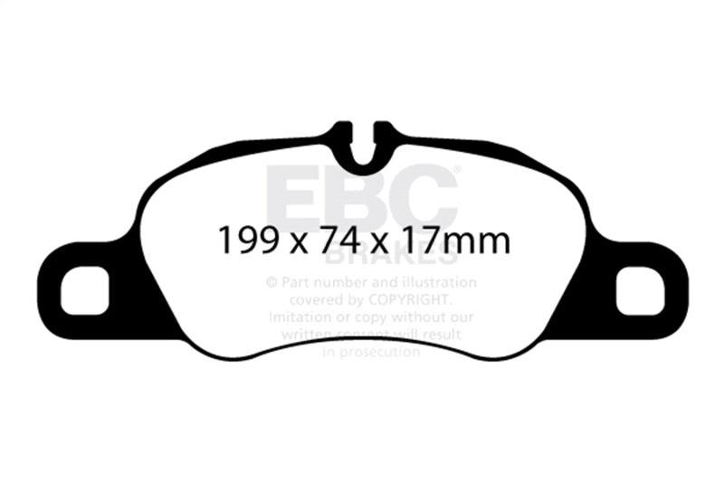EBC Racing 08-12 Porsche 911 (997) (Cast Iron Disc Only) RP-1 Race Front Brake Pads