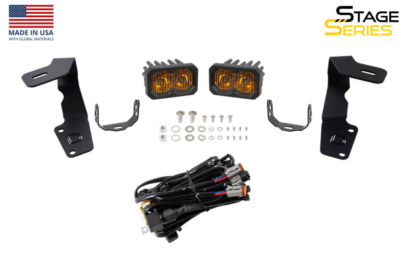 Diode Dynamics 15-21 Subaru WRX/STi Pro Stage Series 2in LED Ditch Light Kit - White Combo