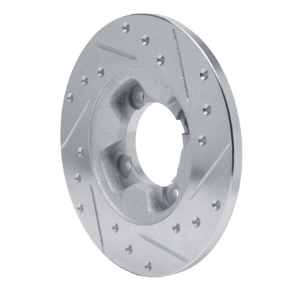 R1 Concepts R1 81-85 Mazda GLC Front Left Drilled & Slotted Silver Brake Rotor