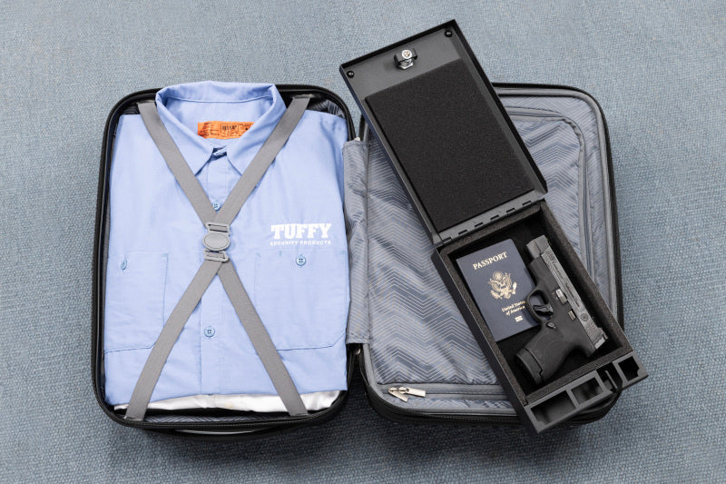 Tuffy Products Tuffy Portable Safe/Large 10Inlx6 1/2Inwx2Int Foam Lined