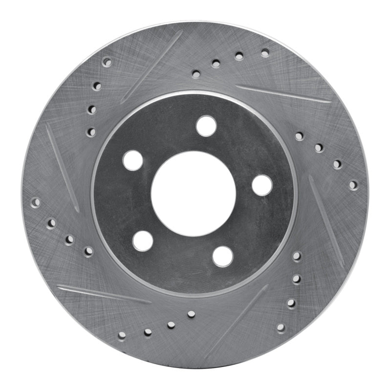 R1 Concepts R1 95-99 Dodge Neon (USA/Canada) Front Left Drilled & Slotted Silver Brake Rotor