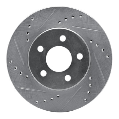 R1 Concepts R1 95-99 Dodge Neon (USA/Canada) Front Left Drilled & Slotted Silver Brake Rotor