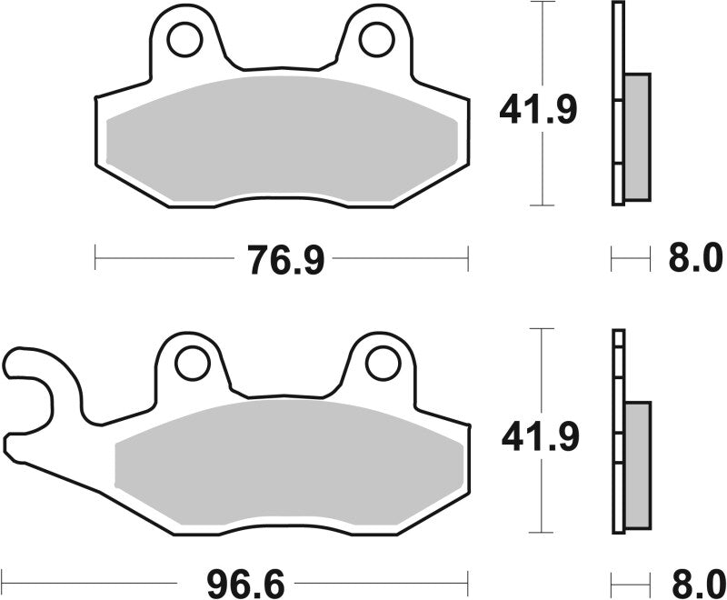 Brembo Powersports Brembo 95-99 Cagiva Canyon 600cc Sinter Brake Pad - Front