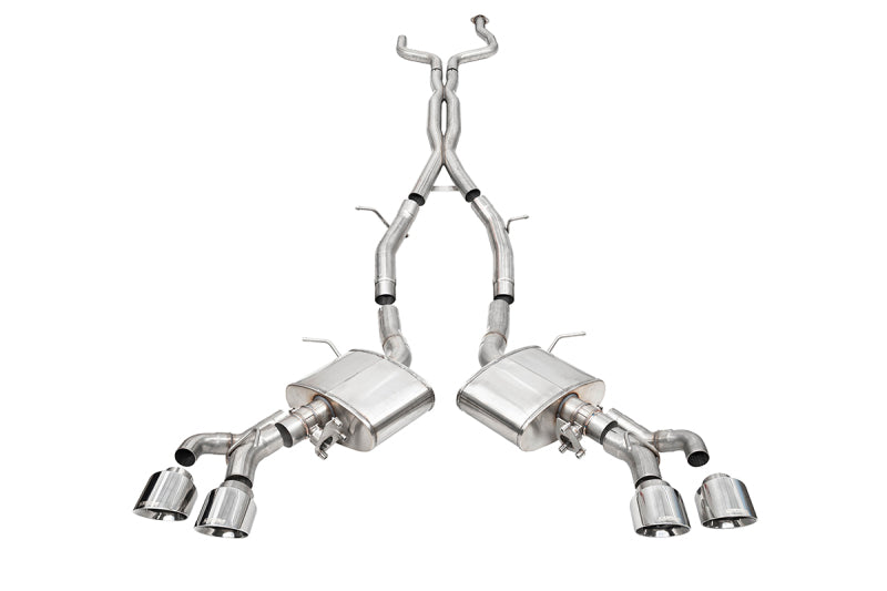 CORSA Performance Corsa 22-25 Cadillac CT4 V Blackwing 3in Active Valve Cat-Back - 4.5in Polished Tip