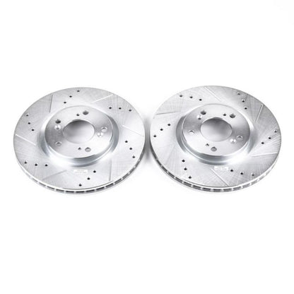 PowerStop Power Stop 00-09 Honda S2000 Front Evolution Drilled & Slotted Rotors - Pair
