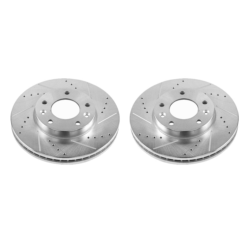 PowerStop Power Stop 03-05 Kia Sedona Front Evolution Drilled & Slotted Rotors - Pair