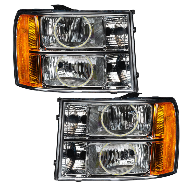 ORACLE Lighting Oracle 07-13 GMC Sierra SMD HL - Round Ring Design - ColorSHIFT w/o Controller
