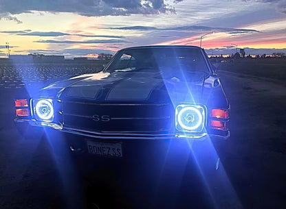 ORACLE Lighting Oracle Pre-Installed Lights 7 IN. Sealed Beam - ColorSHIFT Halo