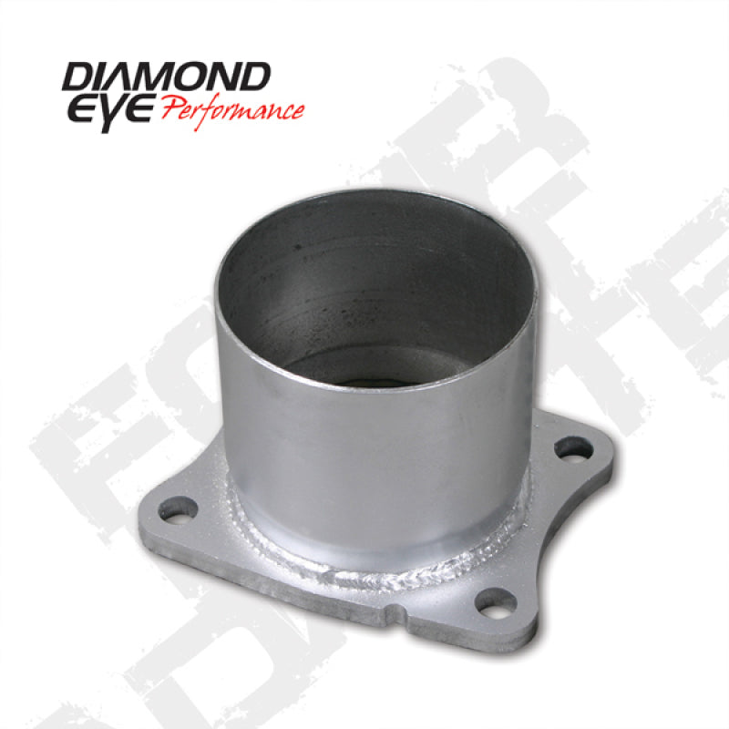 Diamond Eye Performance Diamond Eye ADAPTER 4-BOLT FLANGE 4in INNER DIA CLAMP-ON AL: 01-05 CHEVY/GMC 6.6L 2500/3500 CHV-FBA