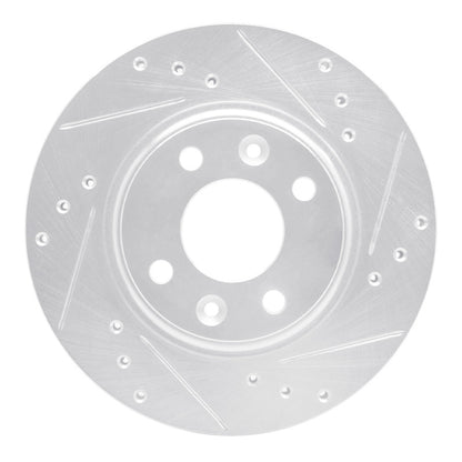 R1 Concepts R1 15-19 Renault Logan (Mexico) Front Right Drilled & Slotted Silver Brake Rotor