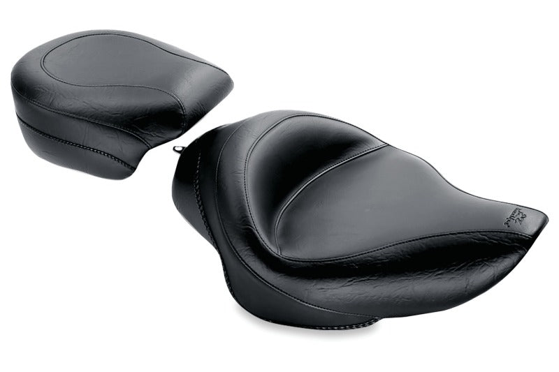 Mustang Motorcycle Mustang 04-21 Harley Sportster 3.3 Gallon Standard Touring Solo Seat - Black