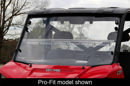 Seizmik 03-23 Polaris 570-800 Ranger Full-Size - 1.75 in. Versa-Fold Windshield - UV Resistant
